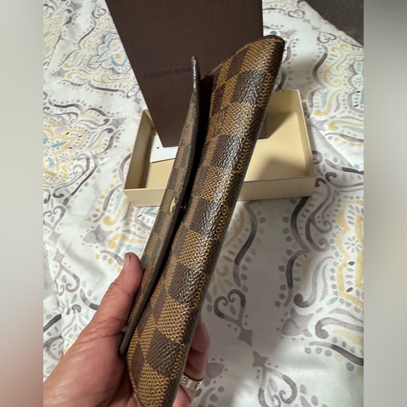 Authentic Louis Vuitton long wallet Porte feuille sarah bifold brown Damier - Picture 3 of 9